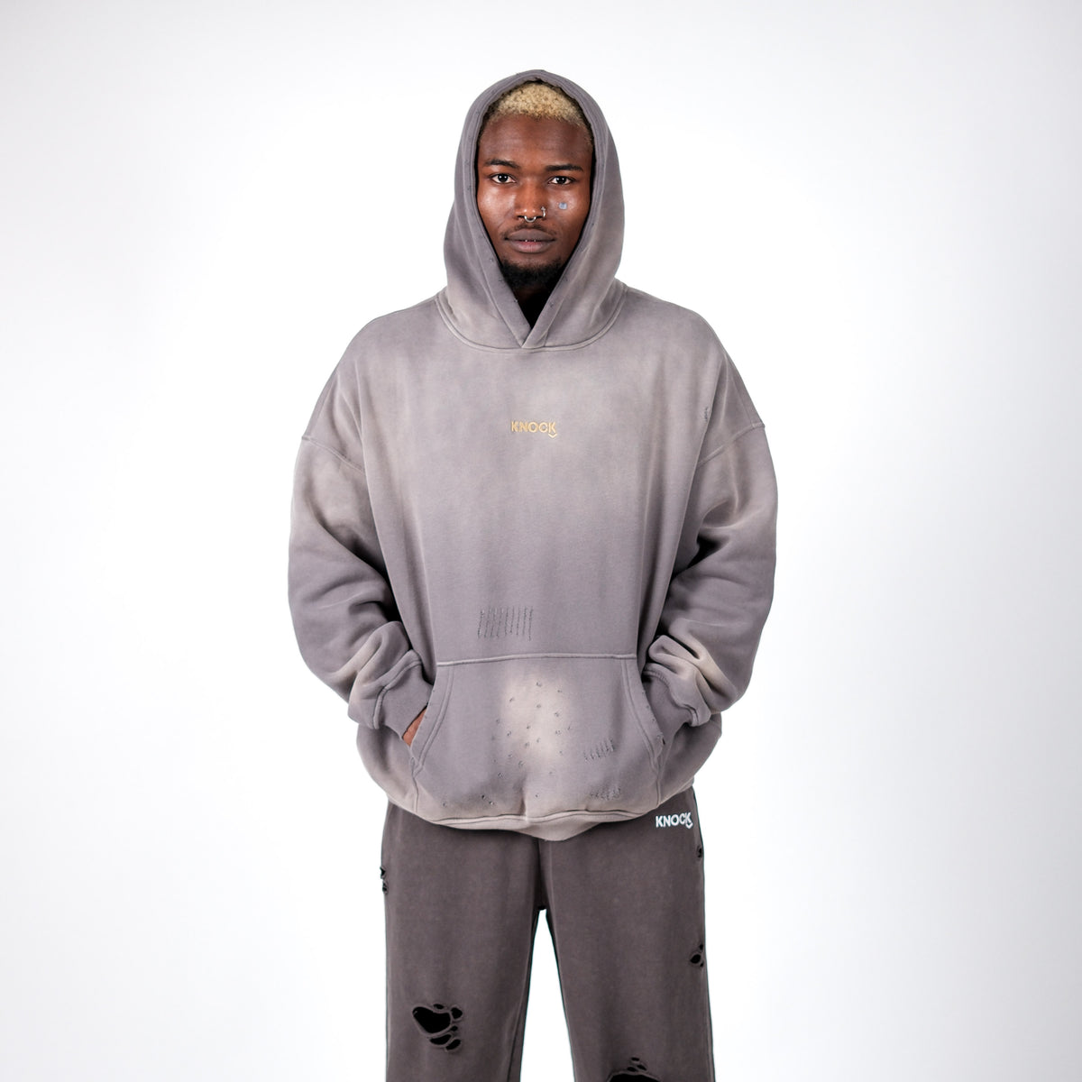 LIMITED ASTROKNEE 2.0 FADE FLEECE HOODIE | SAND