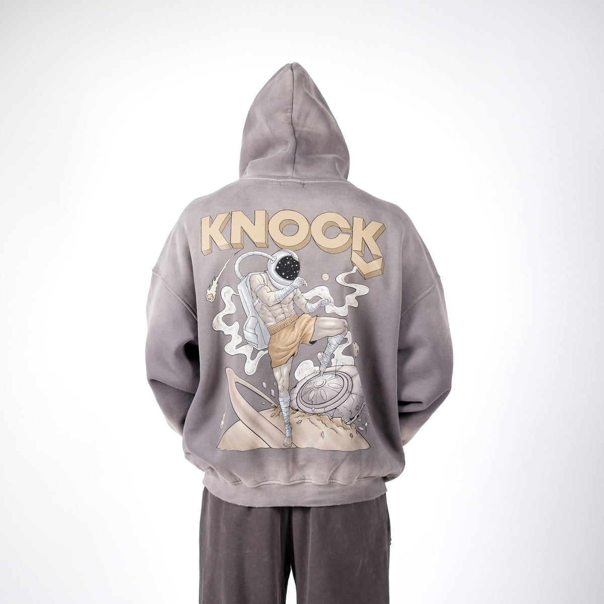 LIMITED ASTROKNEE 2.0 FADE FLEECE HOODIE | SAND