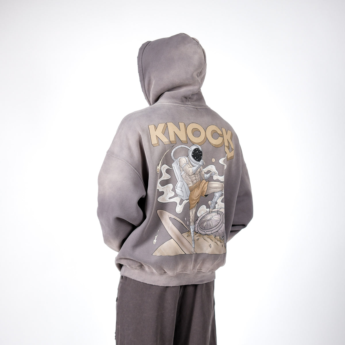 LIMITED ASTROKNEE 2.0 FADE FLEECE HOODIE | SAND