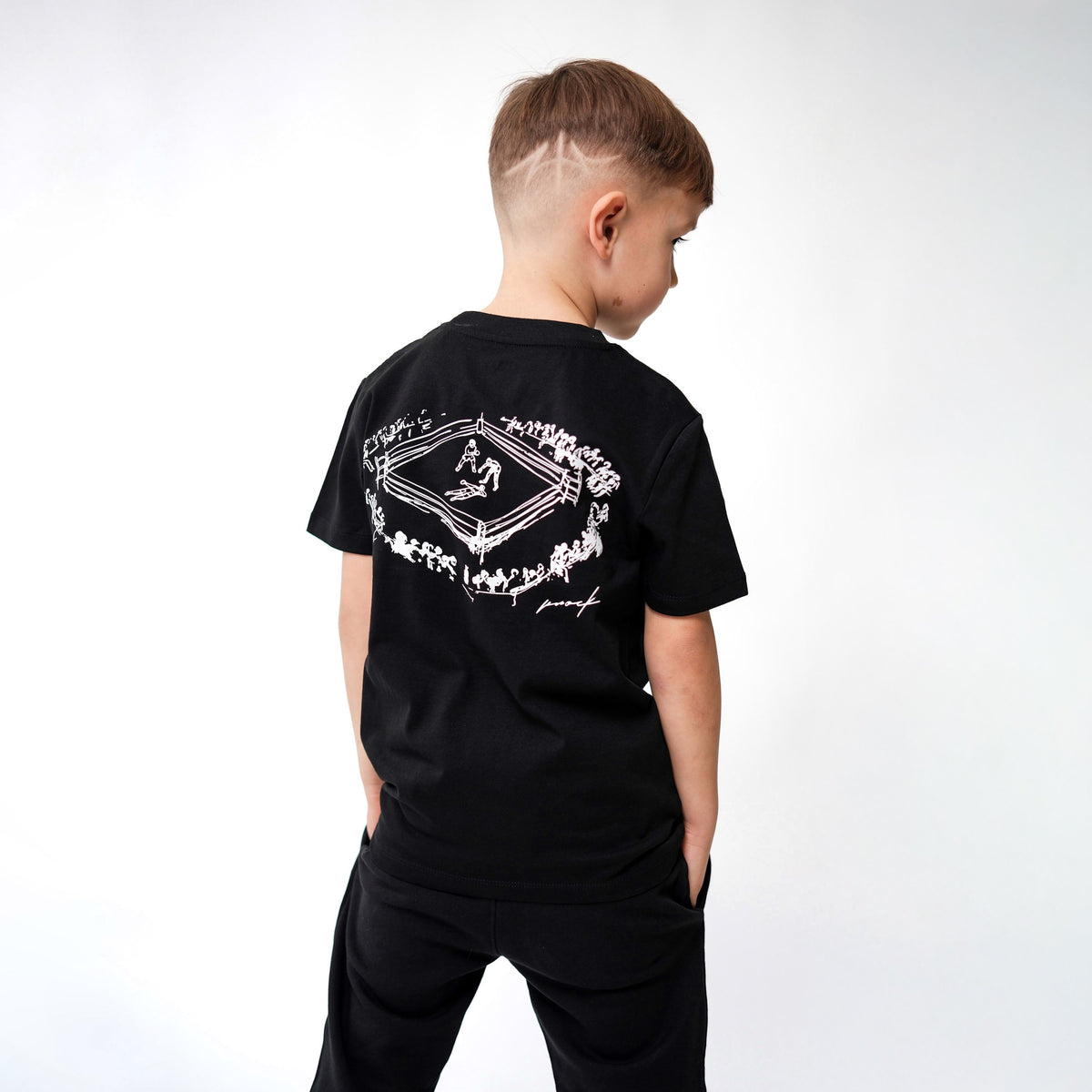 KIDS MID COUNT TEE | BLACK