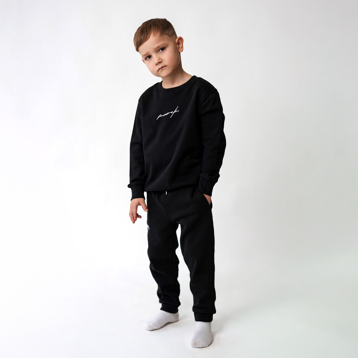 KIDS MID COUNT SWEATER | BLACK