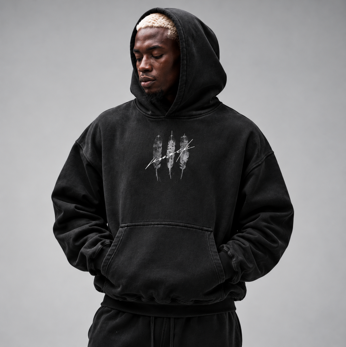 ONE BLOOD HOODIE | VINTAGE BLACK