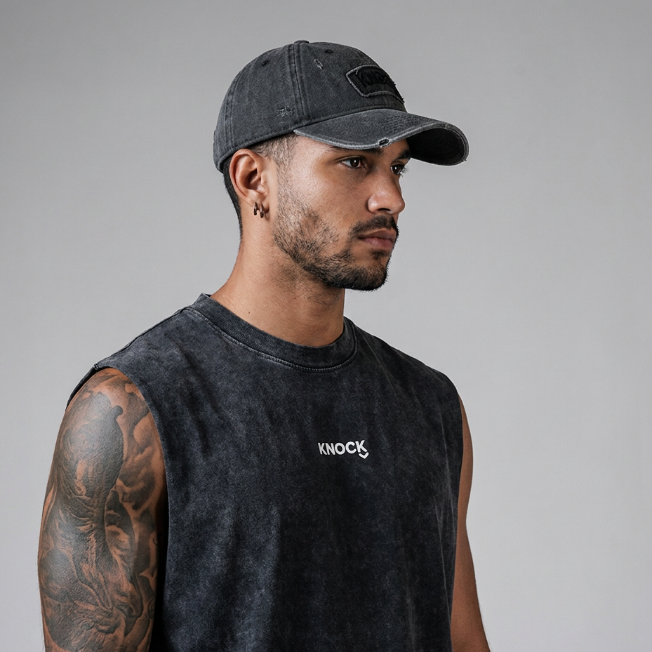 DISTRESSED CAP | VINTAGE BLACK