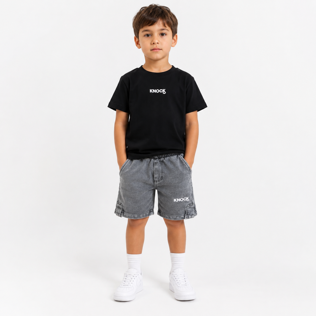 KIDS SHORTS | VINTAGE BLACK