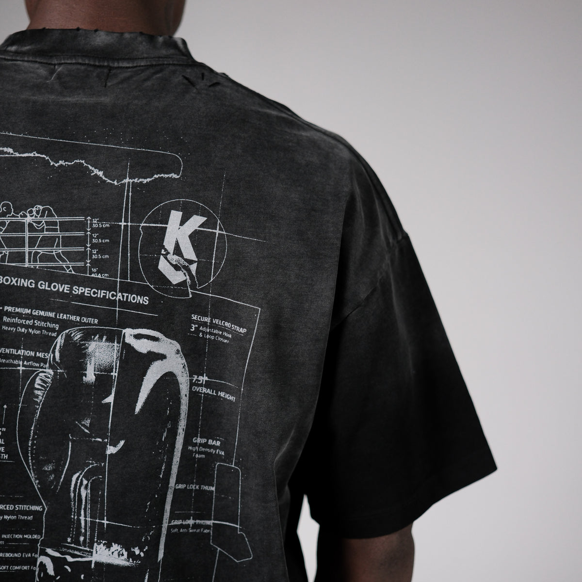 BLUEPRINT FADE TEE | VINTAGE BLACK