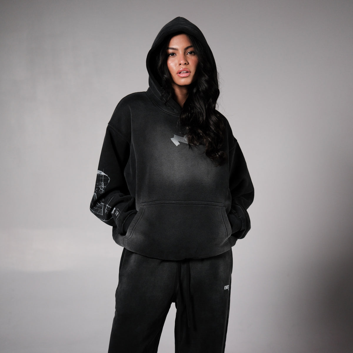 BLUEPRINT HOODIE | VINTAGE BLACK
