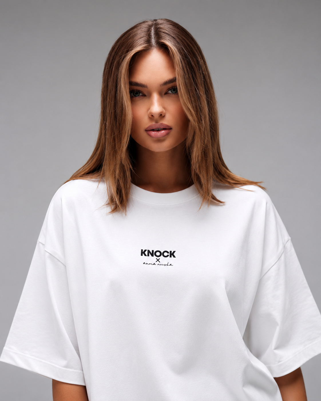ANNA X KNOCK TEE | WHITE