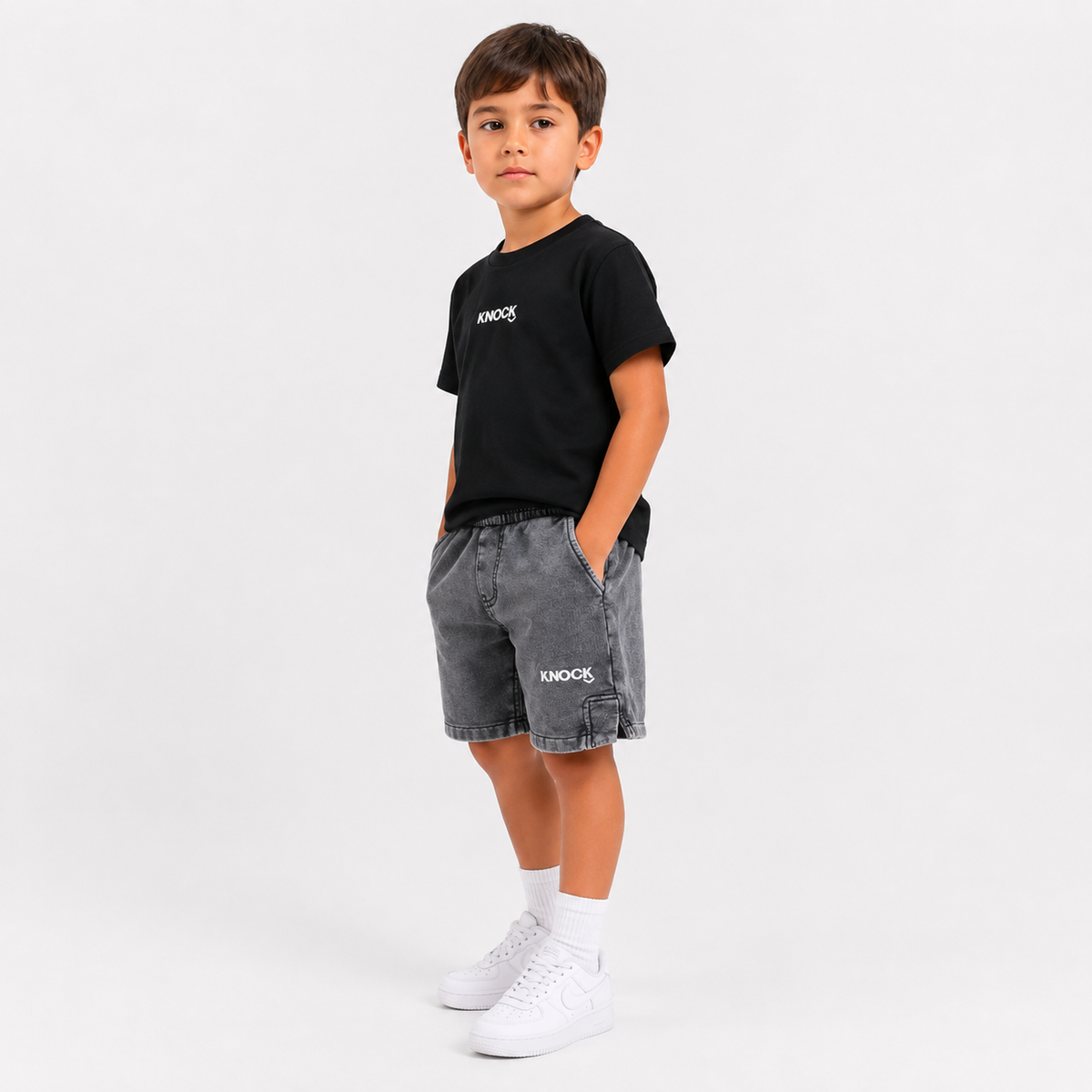 KIDS SHORTS | VINTAGE BLACK