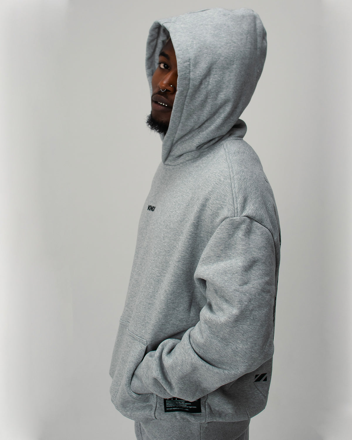 EMBRACE THE STRUGGLE SUPER HEAVY HOODIE | GREY
