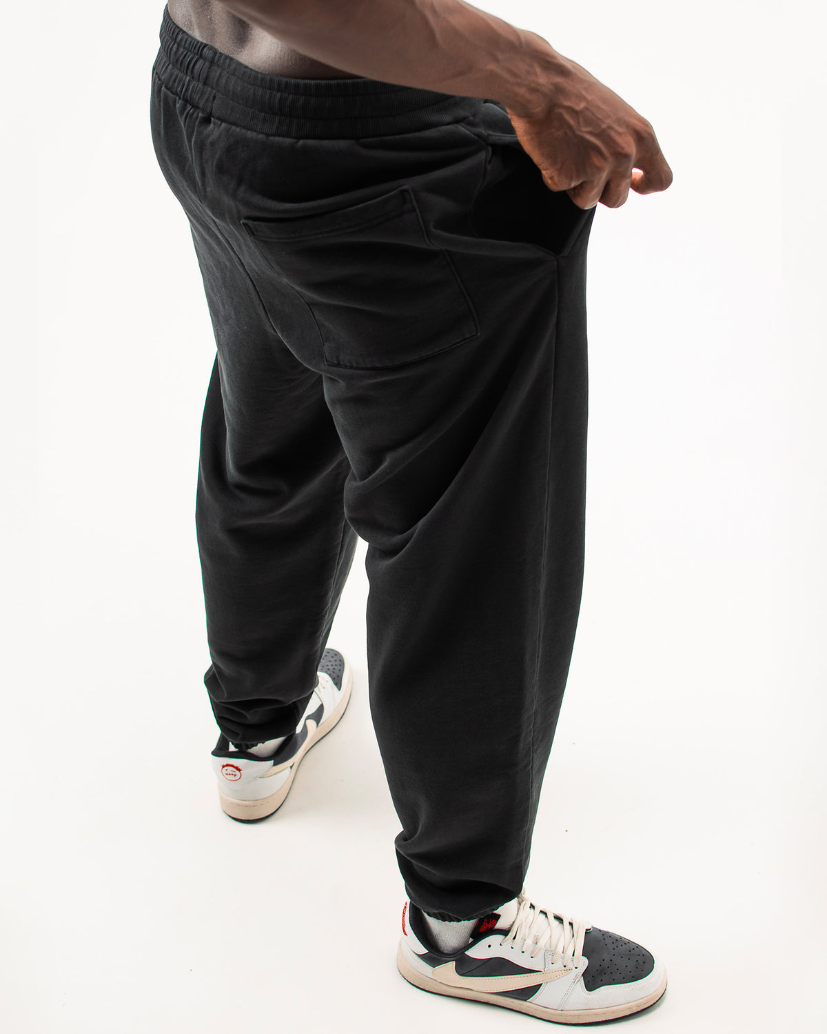 CUFFED TERRY JOGGERS | VINTAGE BLACK